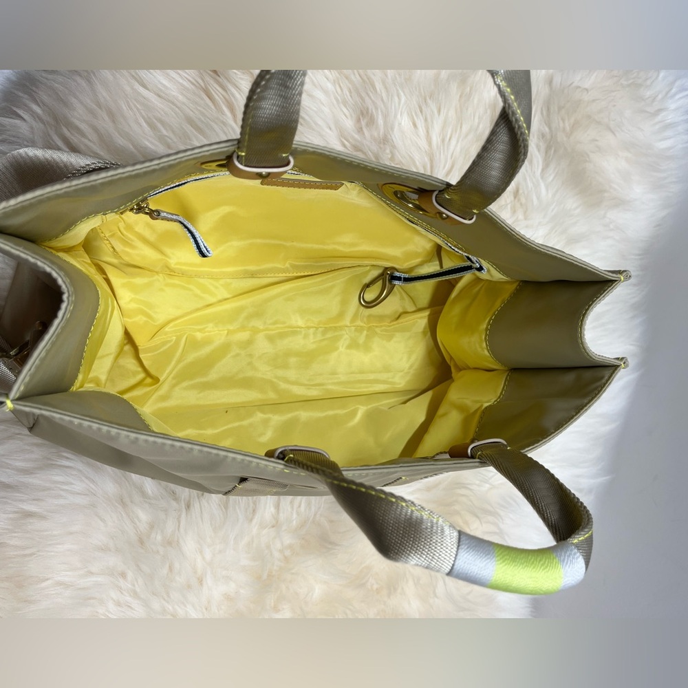 Sperry Top Sider Nylon Canvas Top Handle Tote Detachable Adjustable Wide Strap - Picture 10 of 14